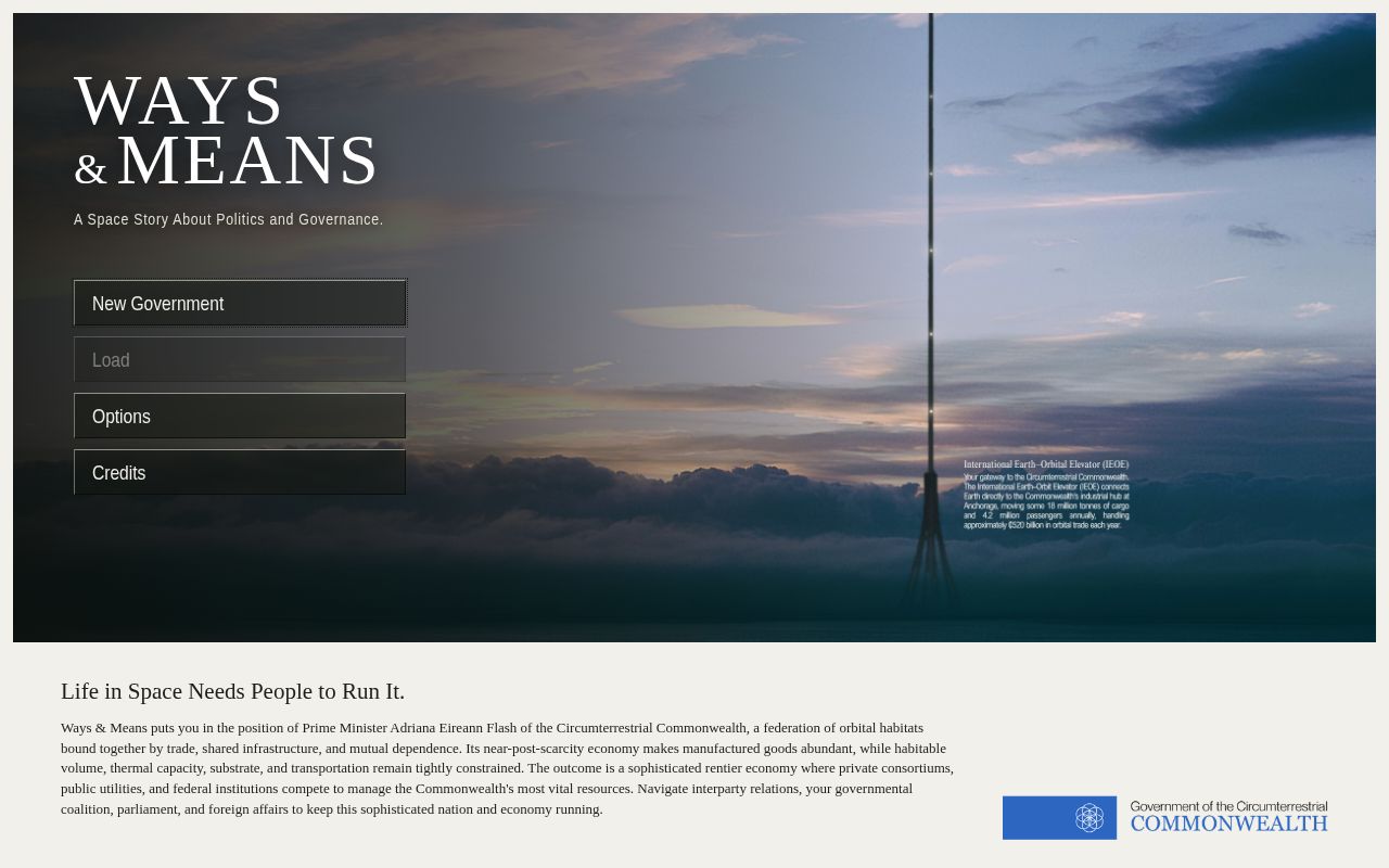 Preview of Ways & Means: A Space Story About Politics and Governance
