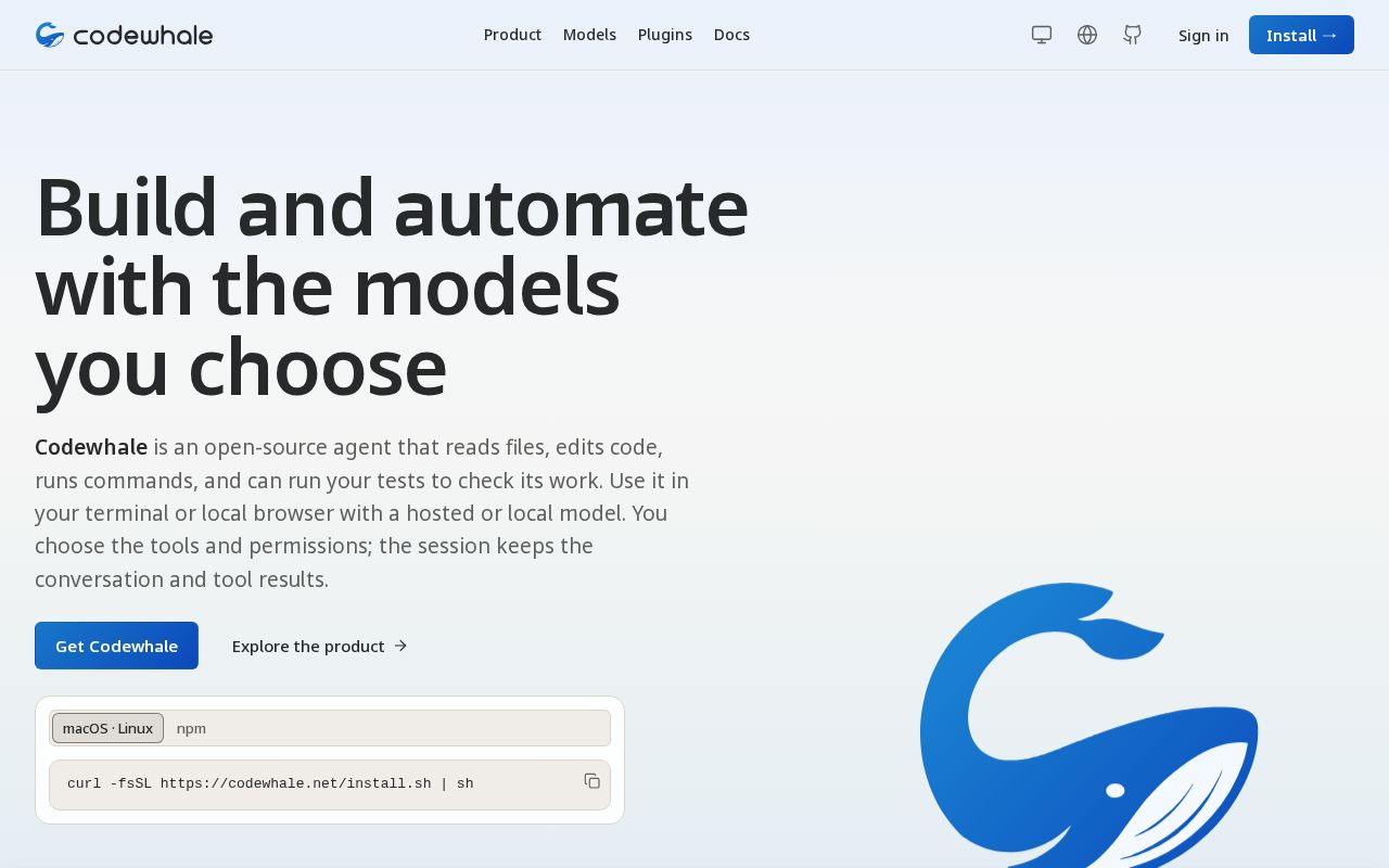 Preview of Codewhale