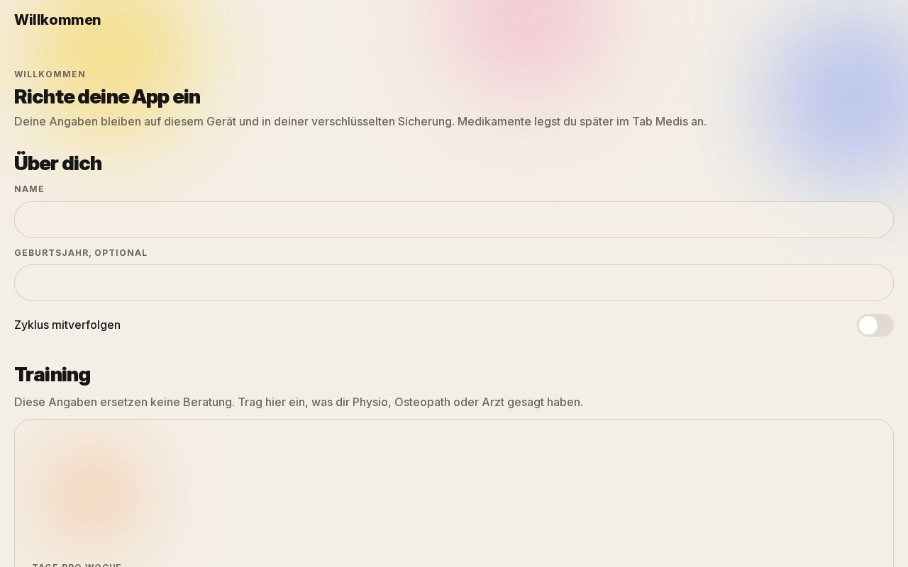 Preview of Health App