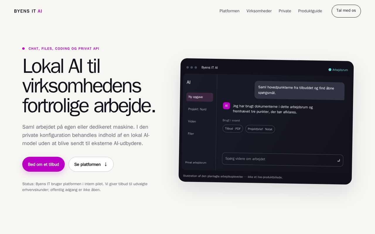 Preview of Byens It Ai Platform