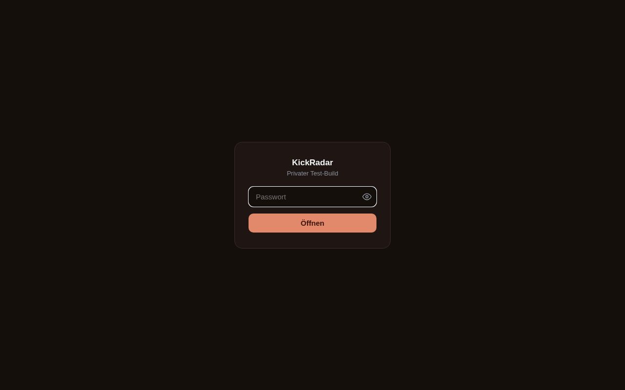 Preview of KickRadar