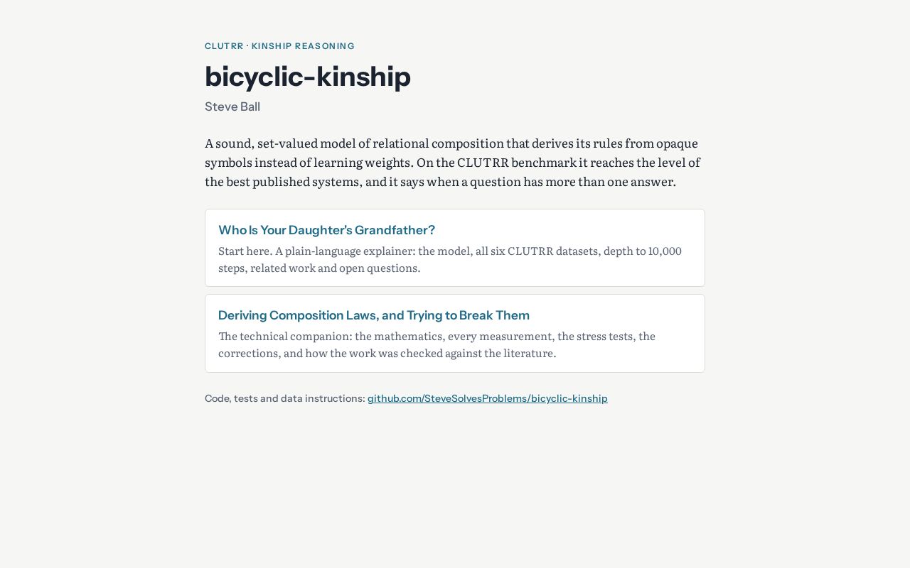 Preview of Bicyclic Kinship