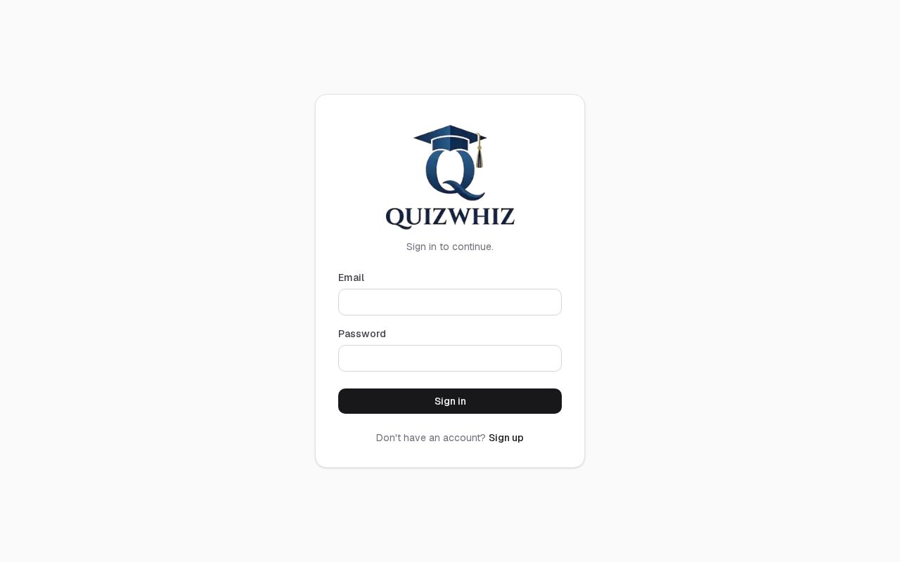Preview of QuizWhiz