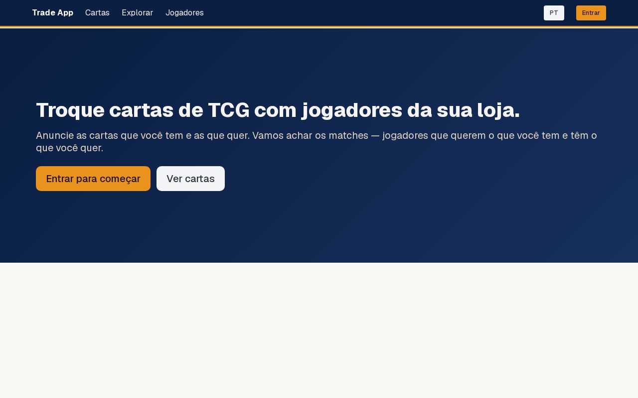 Preview of Trade App