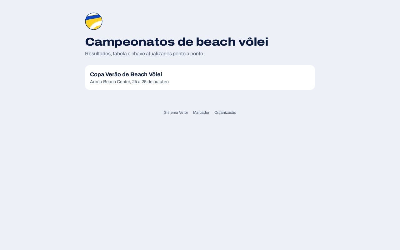 Preview of Campeonato Beach
