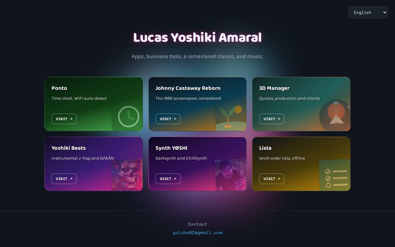 Preview of Lucas Yoshiki Amaral — links to all projects