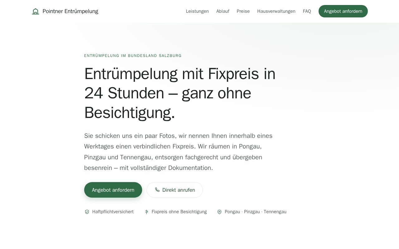 Preview of Pointner Entruempelung