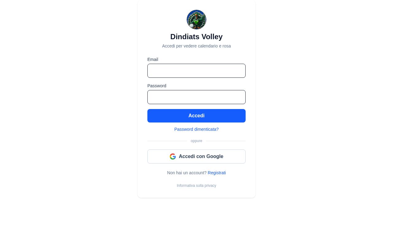 Preview of app for advanced volley manager