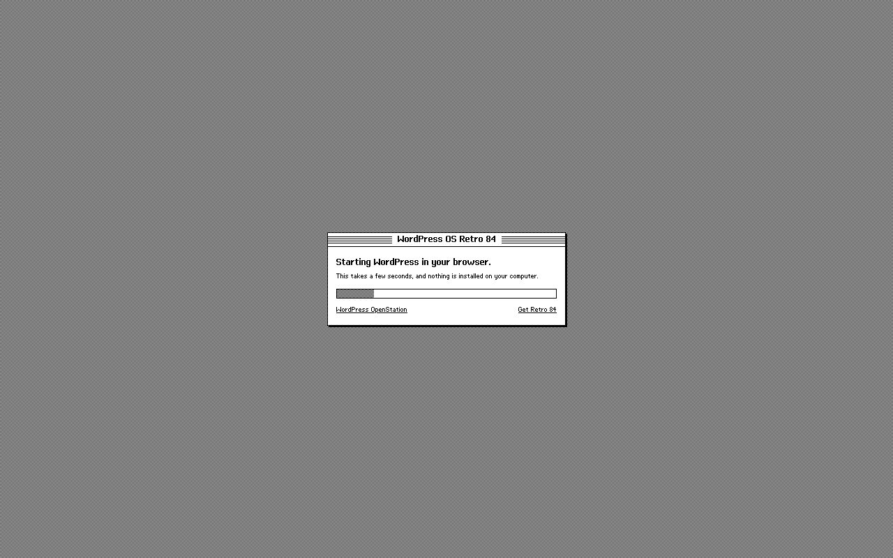Preview of WordPress OS Retro 84