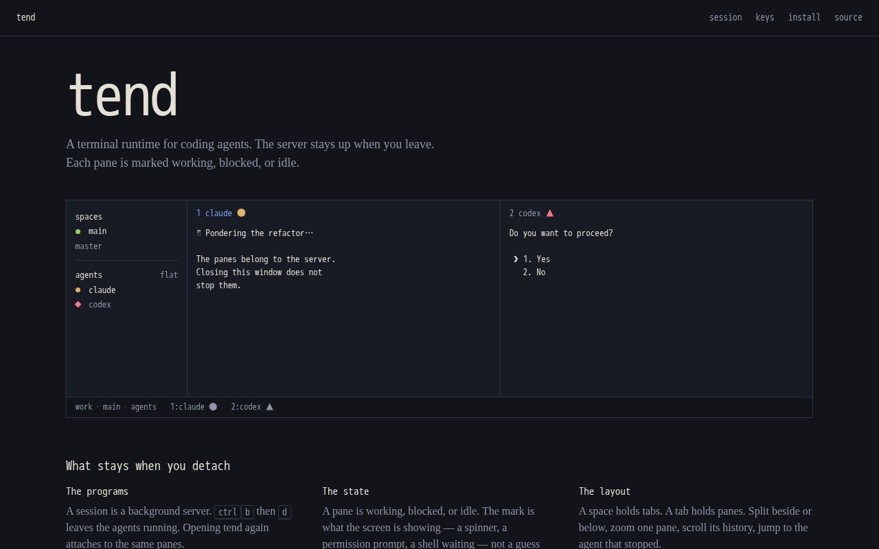 Preview of Tend