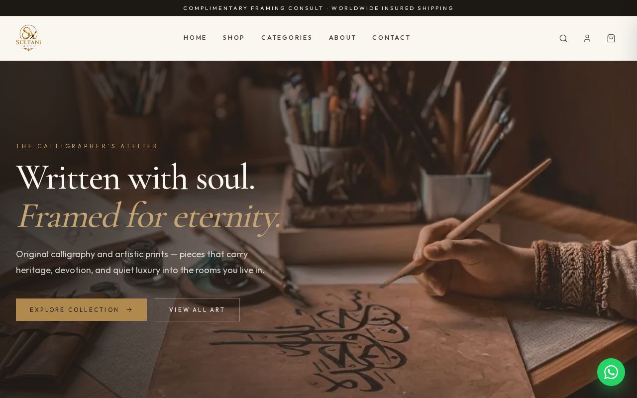Preview of Sultani Arts Web