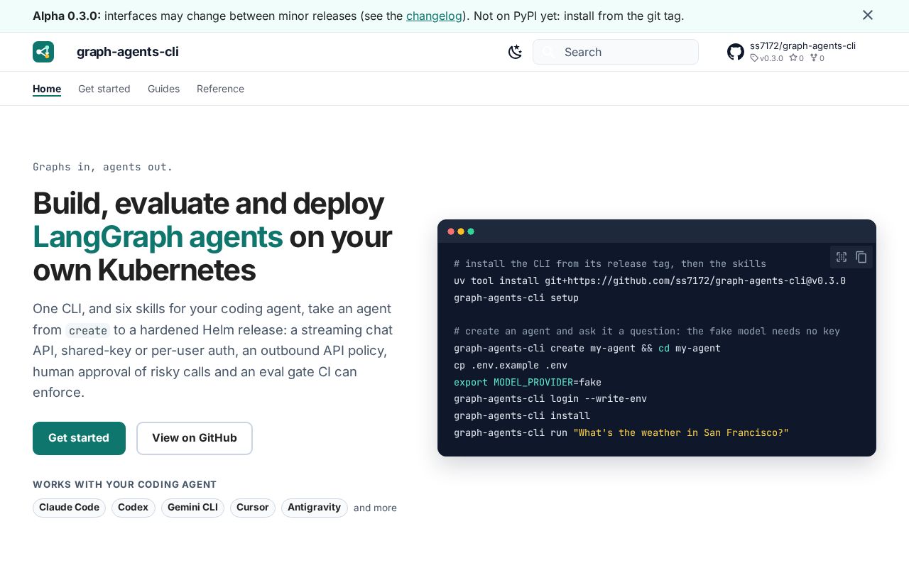 Preview of Graph Agents Cli