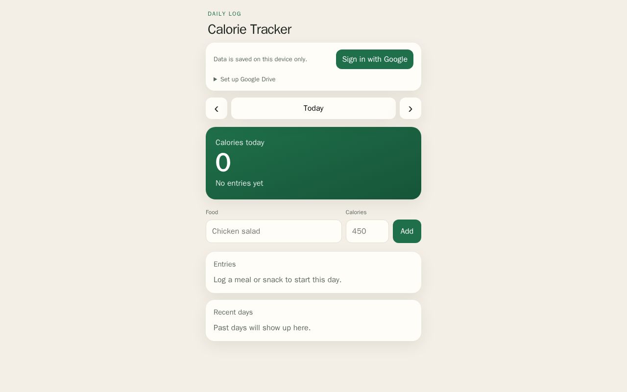 Preview of Vibe Coded Tracker