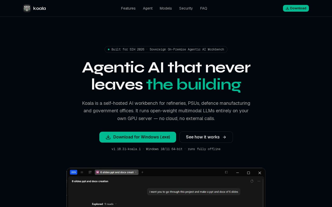 Preview of Koala Website