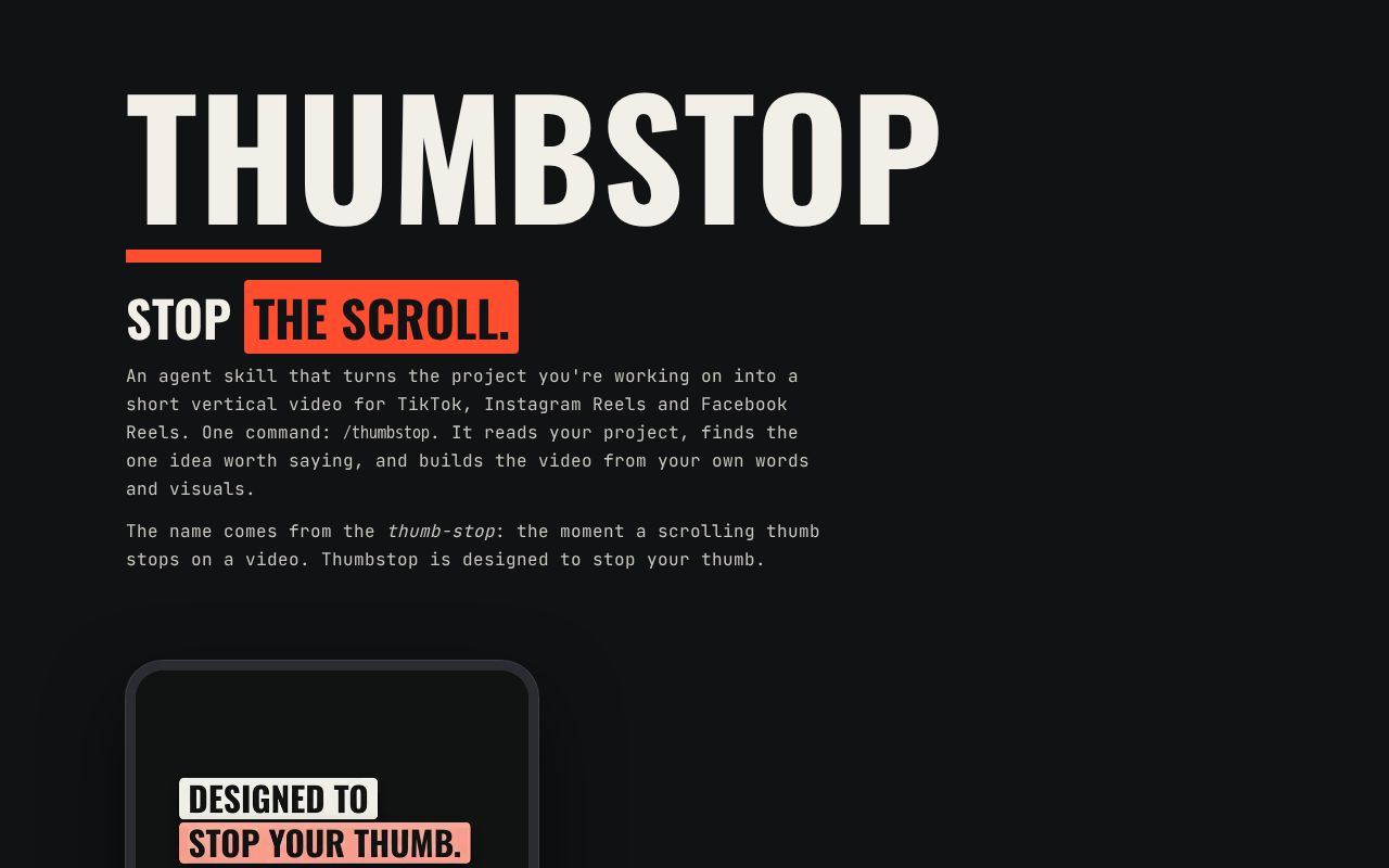 Preview of Thumbstop