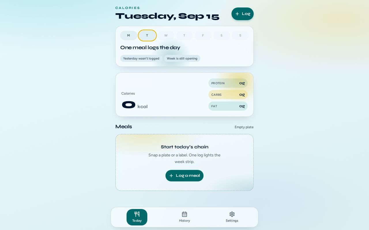 Preview of Personal daily calorie tracker PWA