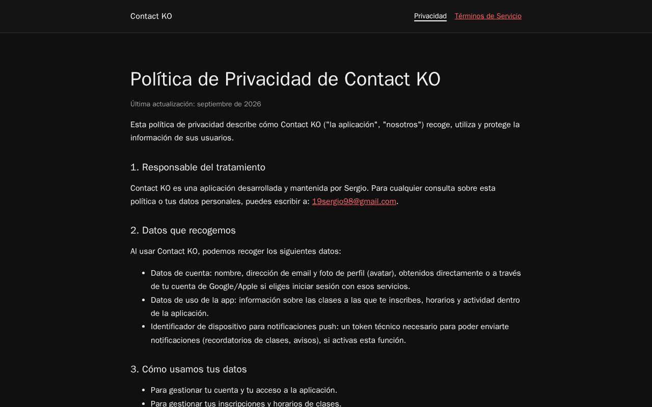 Preview of Contactko Legal