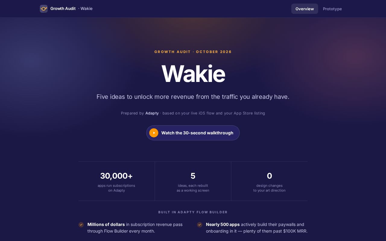 Preview of Wakie Flow Rebuild