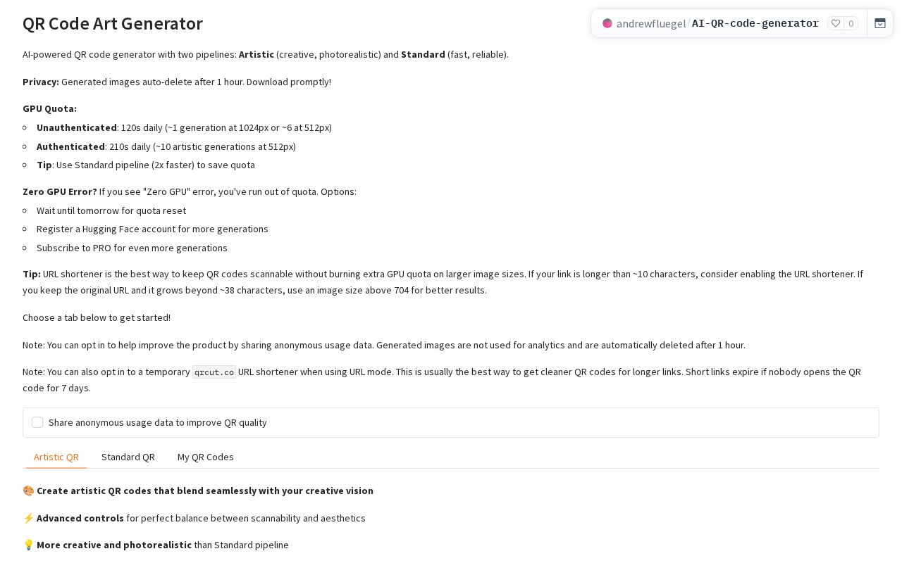 Preview of AI QR Code Generator