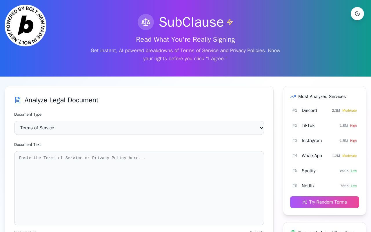 Preview of SubClause