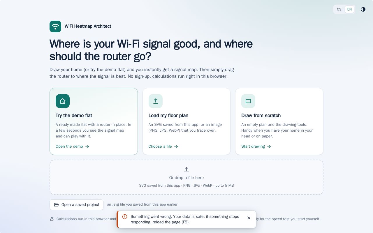 Preview of WiFi Heatmap Architect