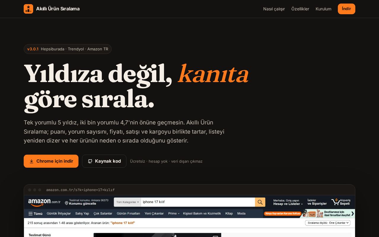 Preview of Akilli Urun Siralama