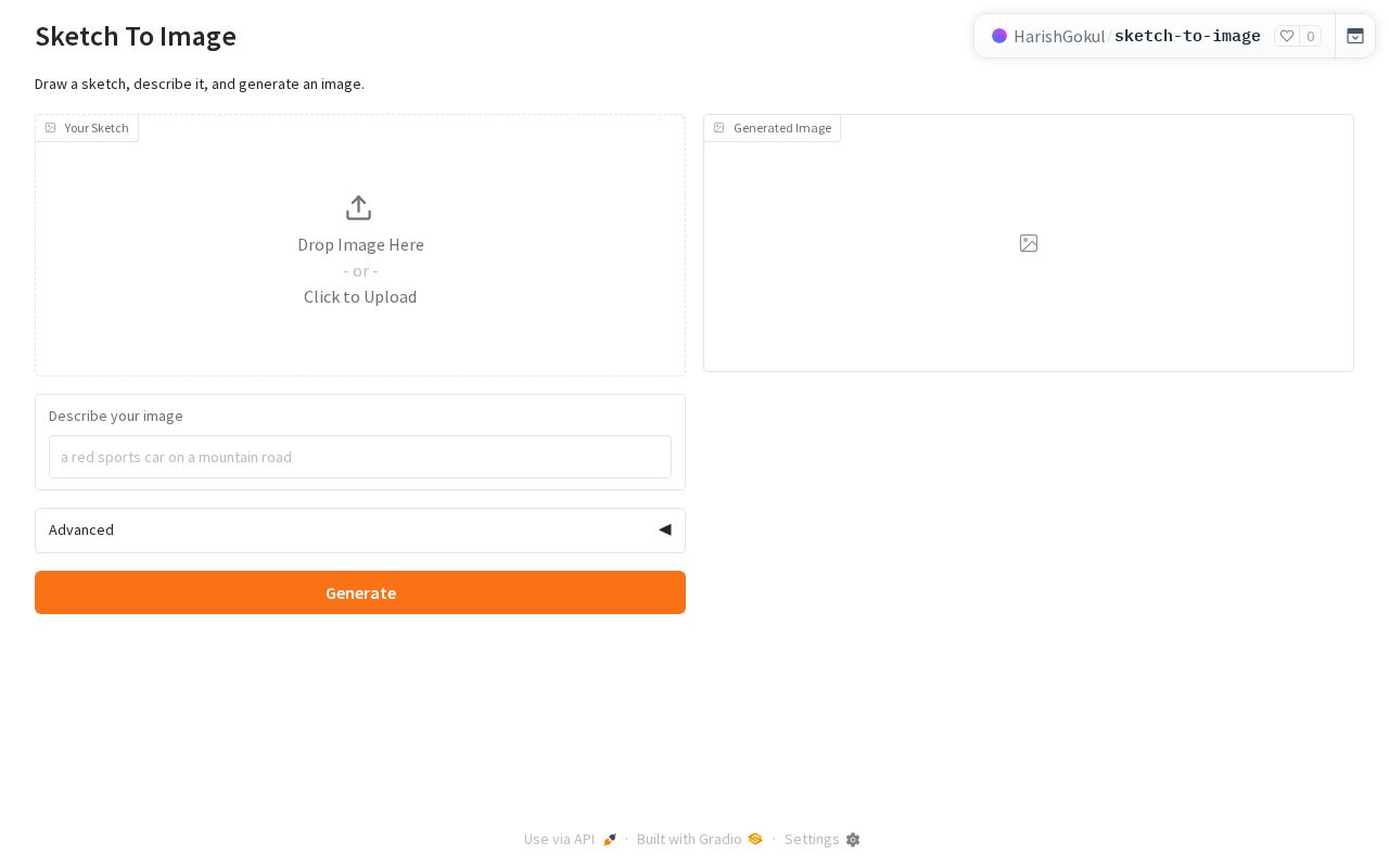 Preview of Sketch To Image