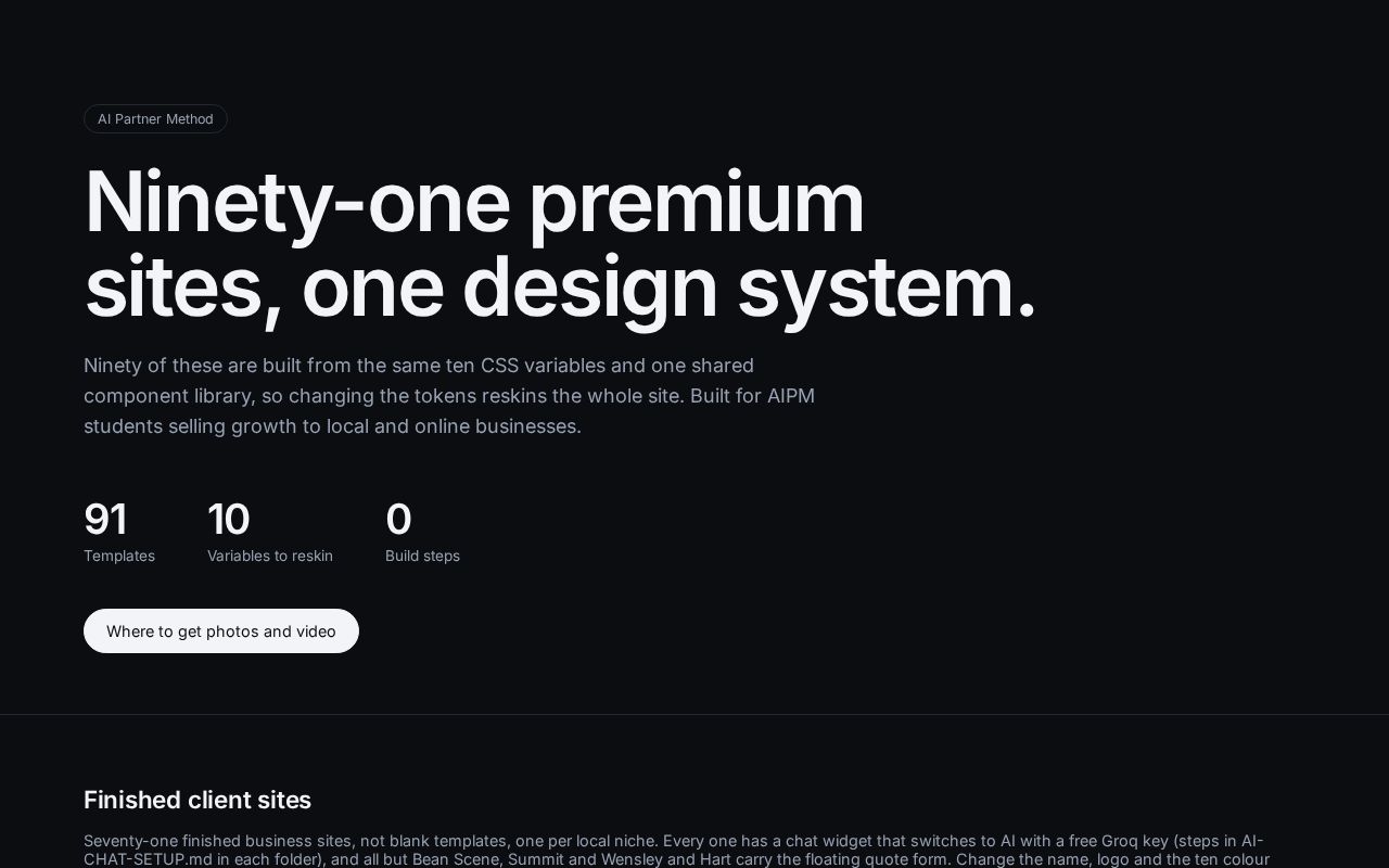 Preview of Aipm Website Templates