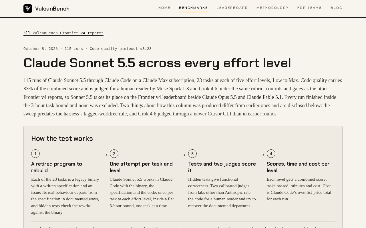 Preview of Vulcanbench Sonnet55 Traces