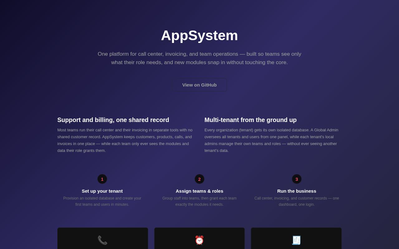 Preview of Appsystem