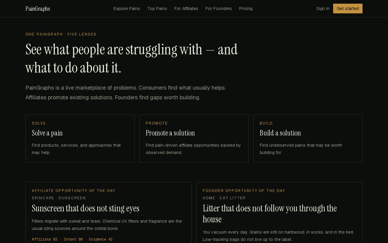 Preview of See where demand already exists — demand intelligence for software builders.