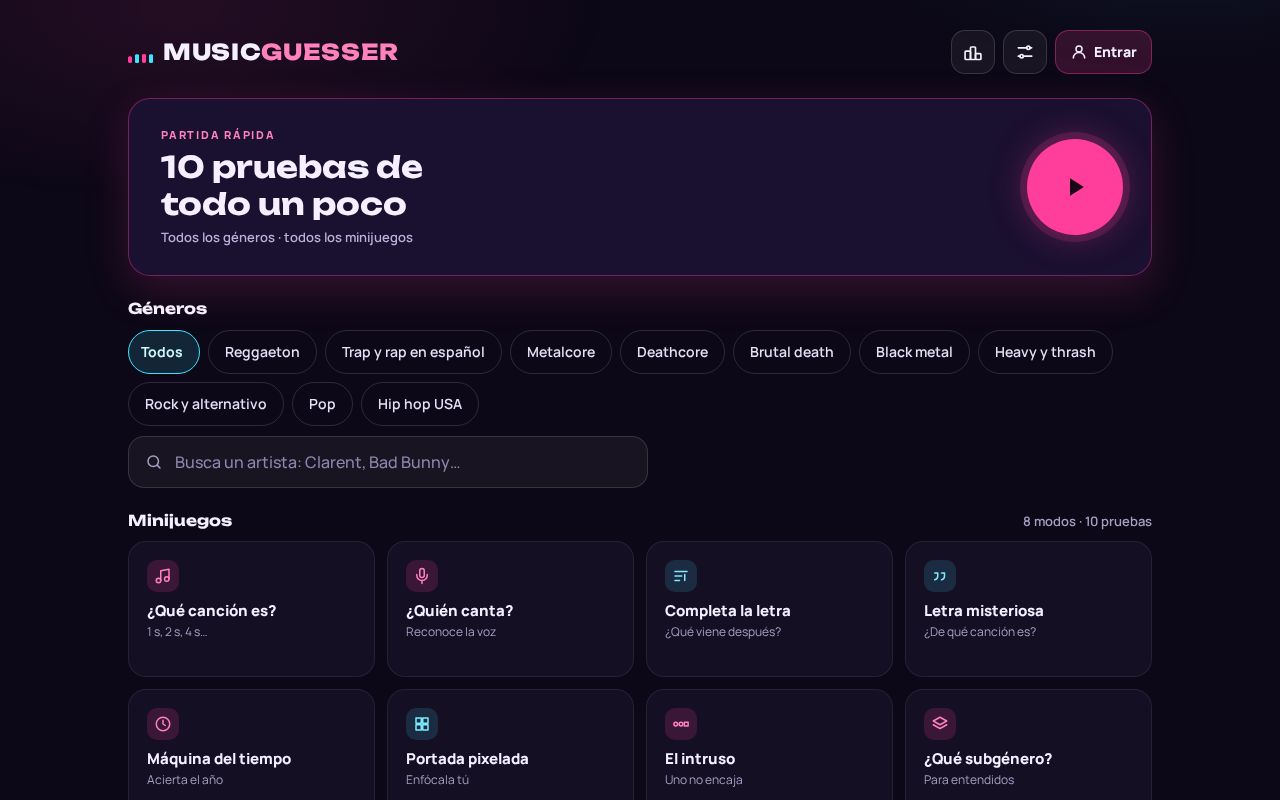 Preview of Musicguesser