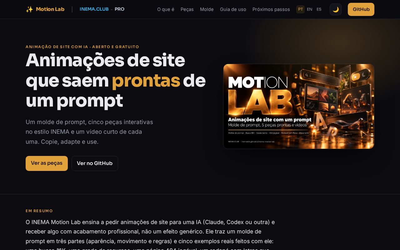 Preview of INEMA Motion Lab