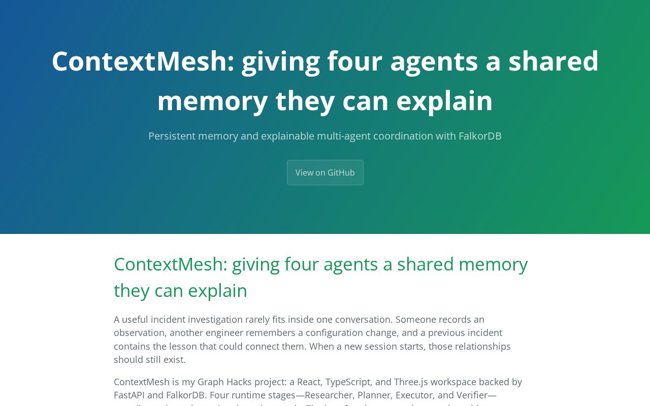 Preview of ContextMesh