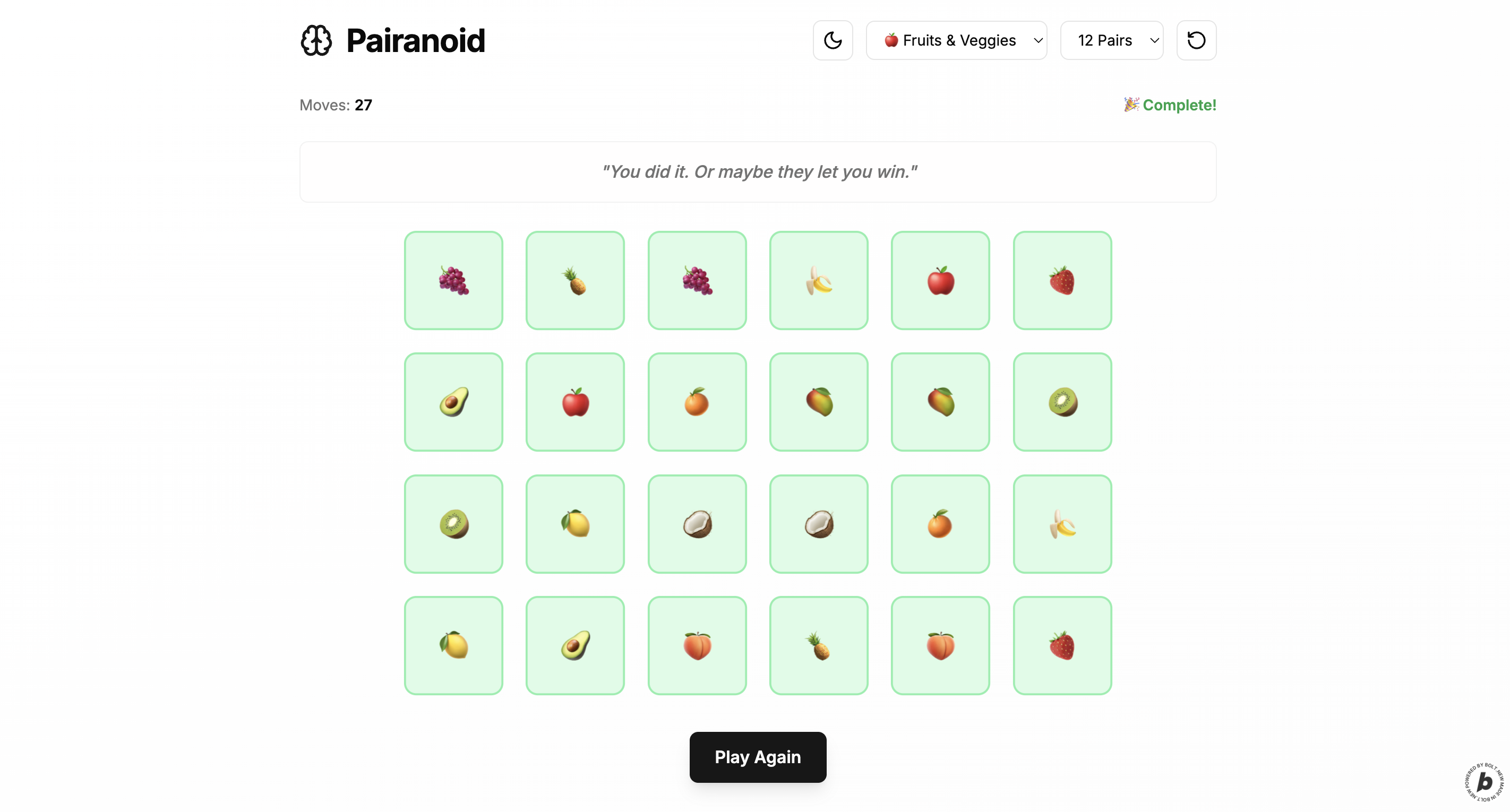 Preview of Pairanoid