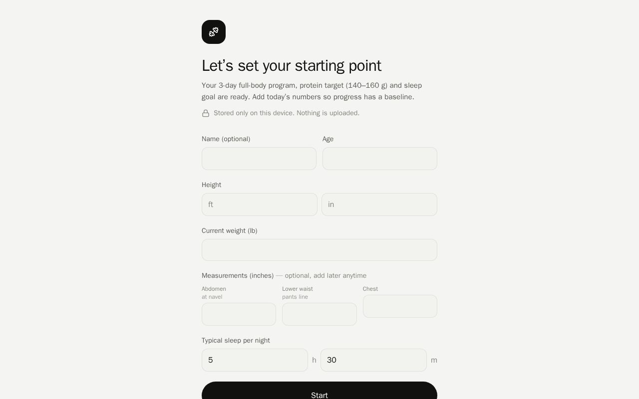 Preview of Fitness Dashboard
