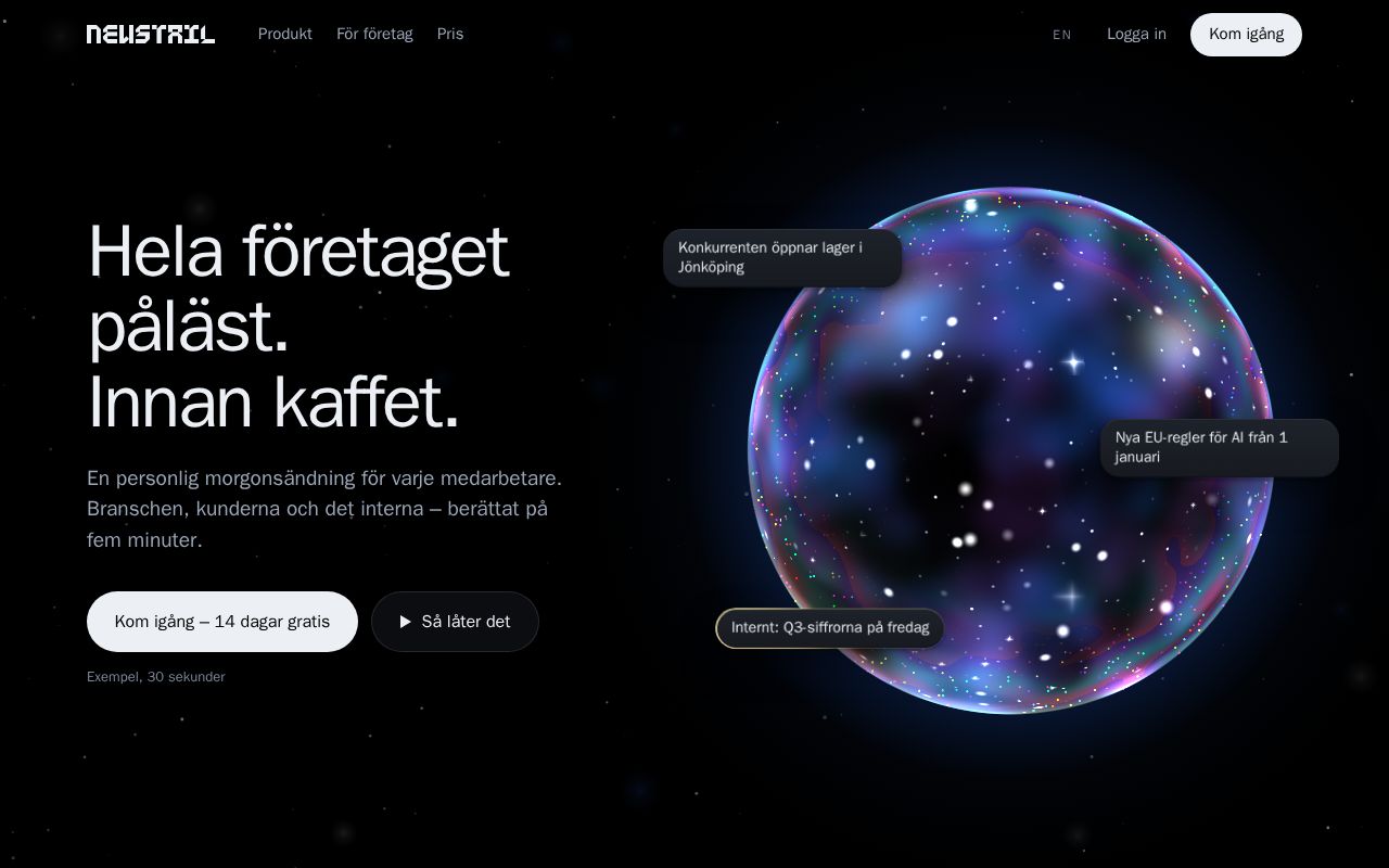 Preview of Newstail Site