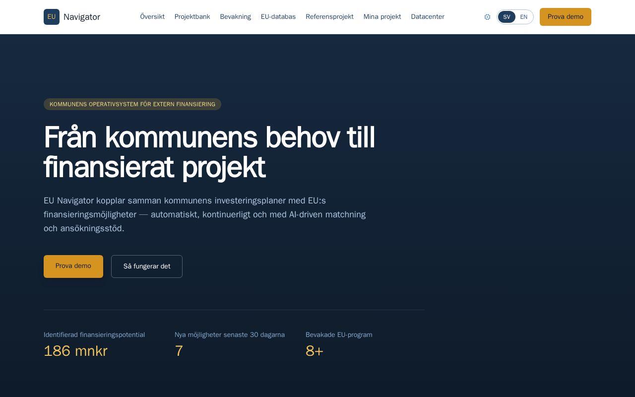Preview of EU Navigator