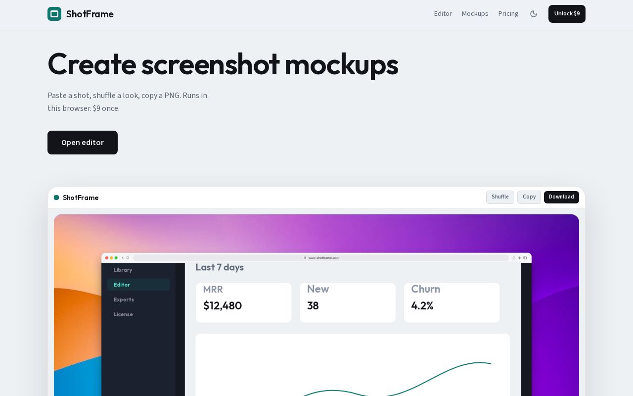 Preview of ShotFrame