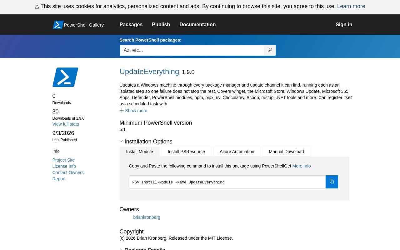 Preview of UpdateEverything