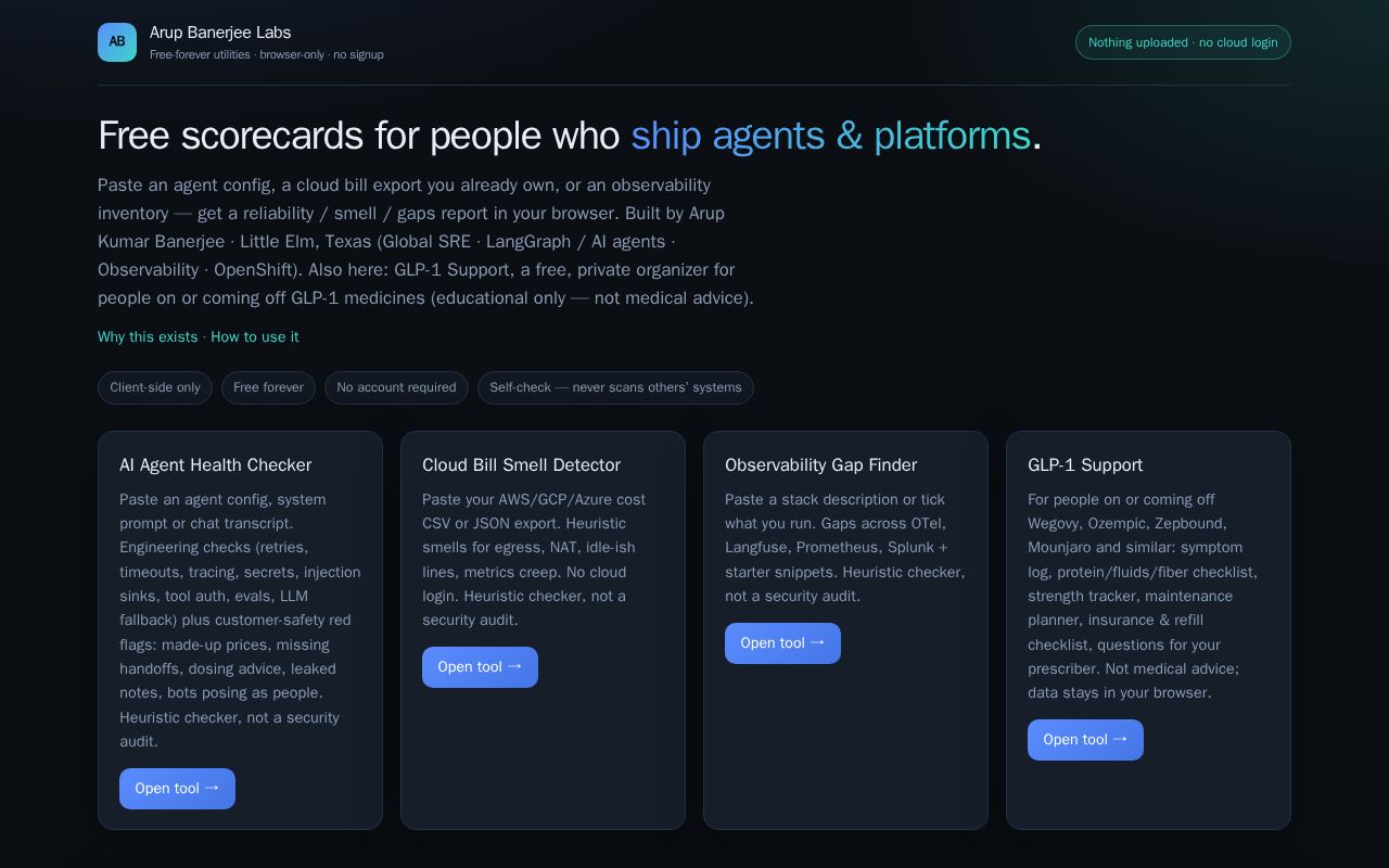 Preview of Arup Banerjee Labs