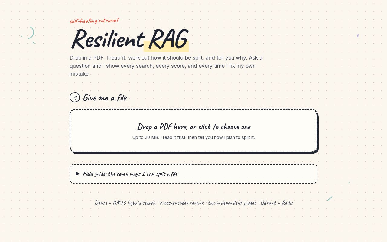 Preview of ResilientRAG