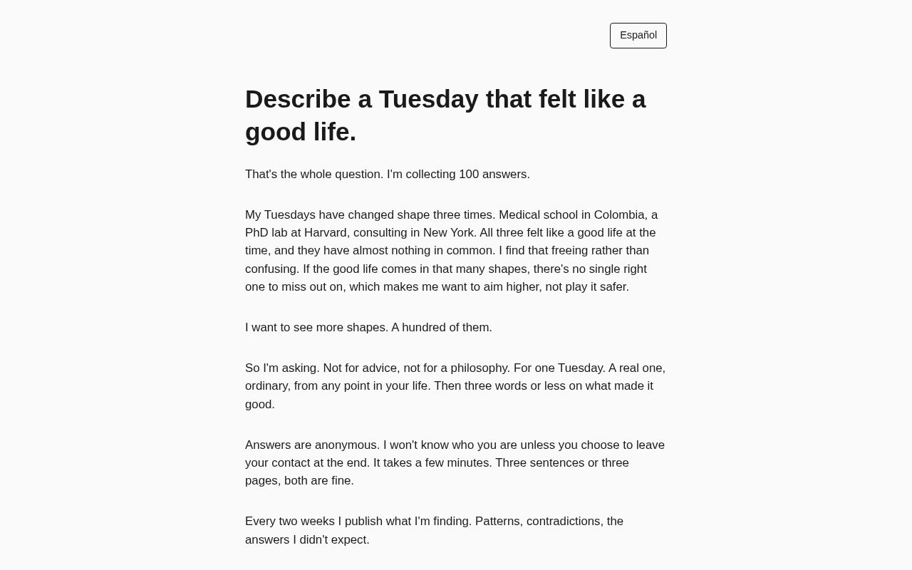 Preview of 100tuesdays