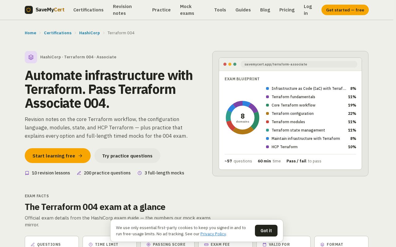 Preview of Terraform Associate Study Guide