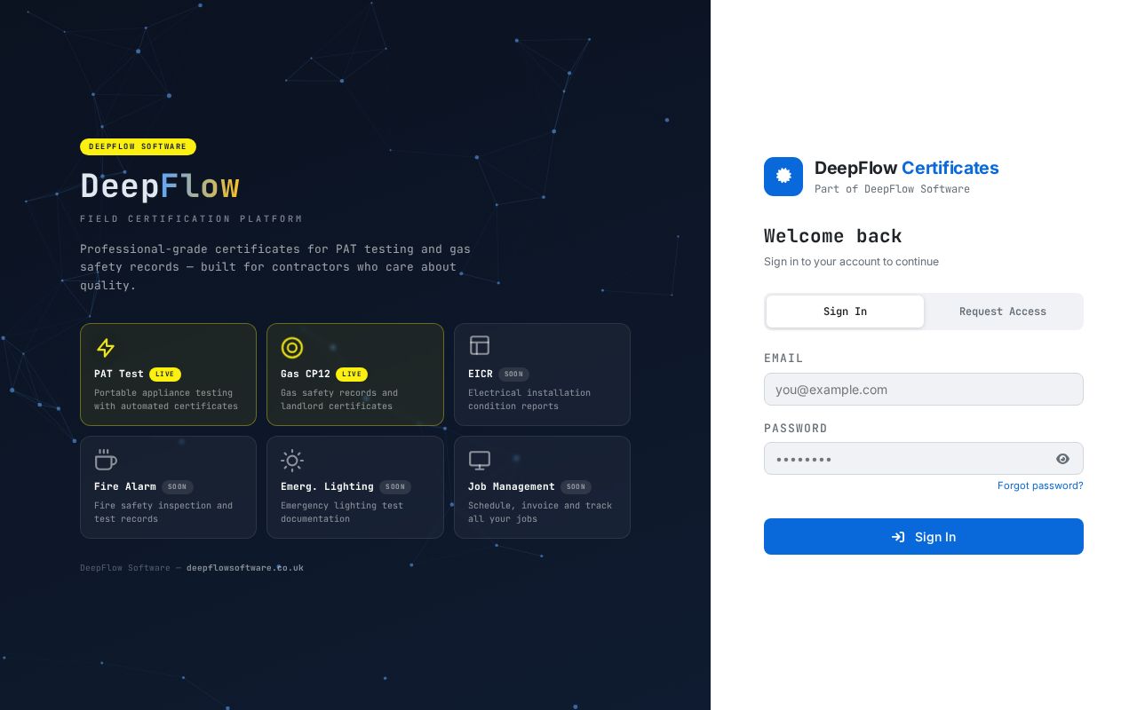 Preview of Multi-certificate platform — PAT, Gas CP12, Fire, EICR and more