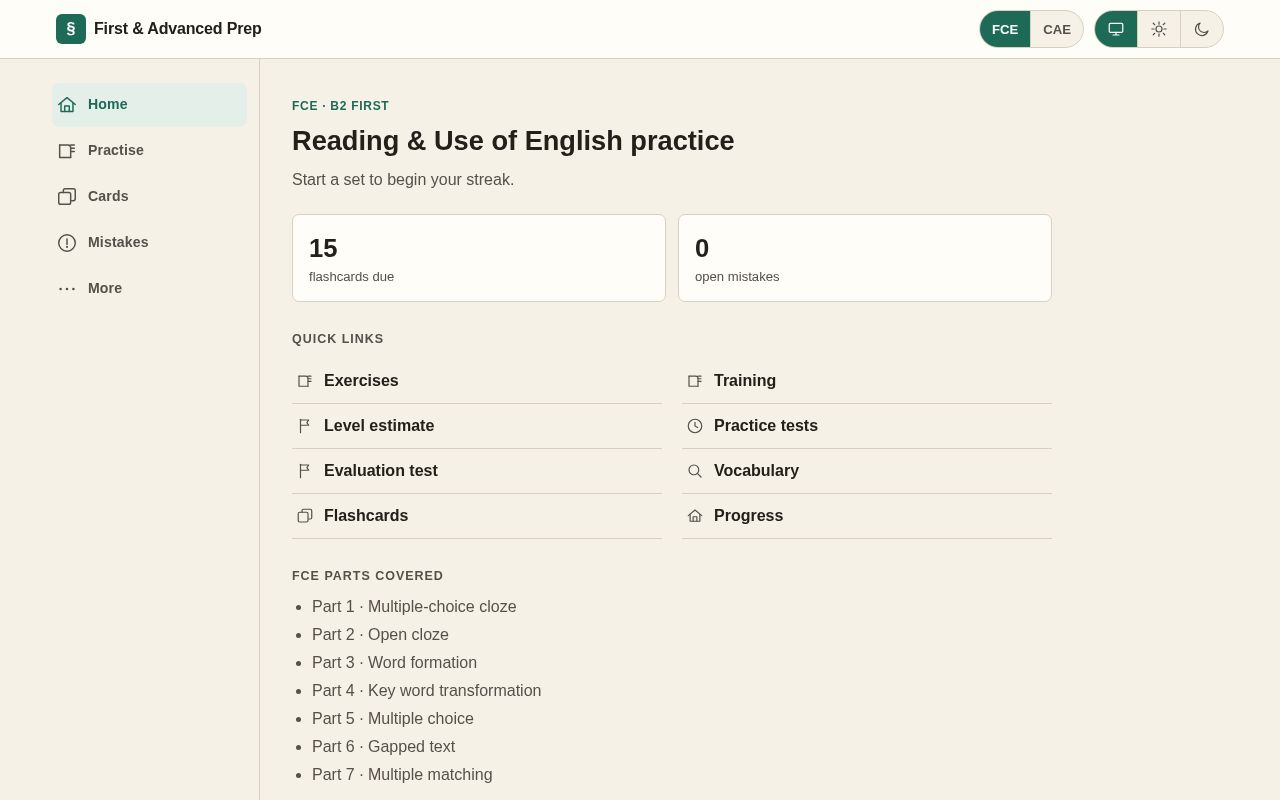 Preview of First & Advanced Prep