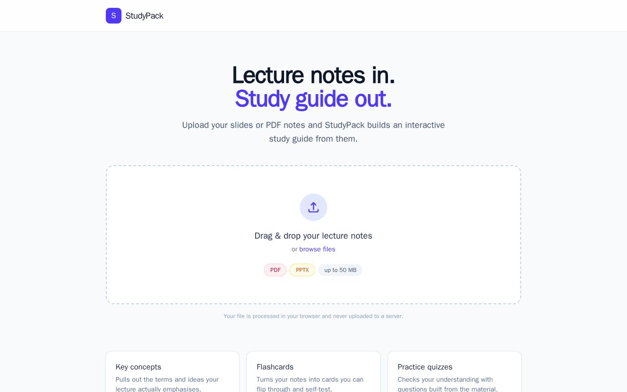 Preview of Studypack Generator