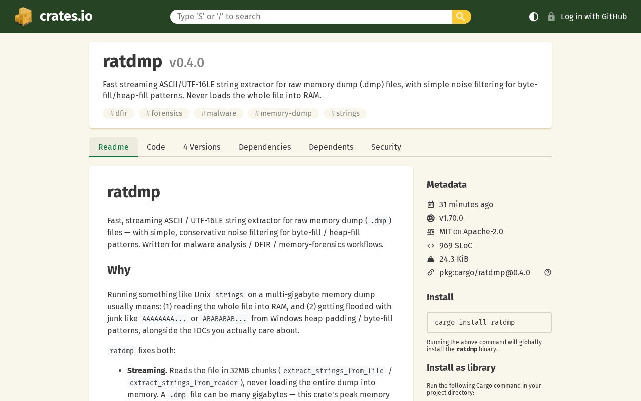 Preview of Ratdmp