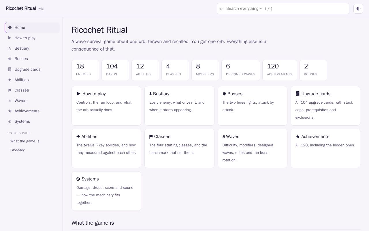 Preview of Ricochet Ritual