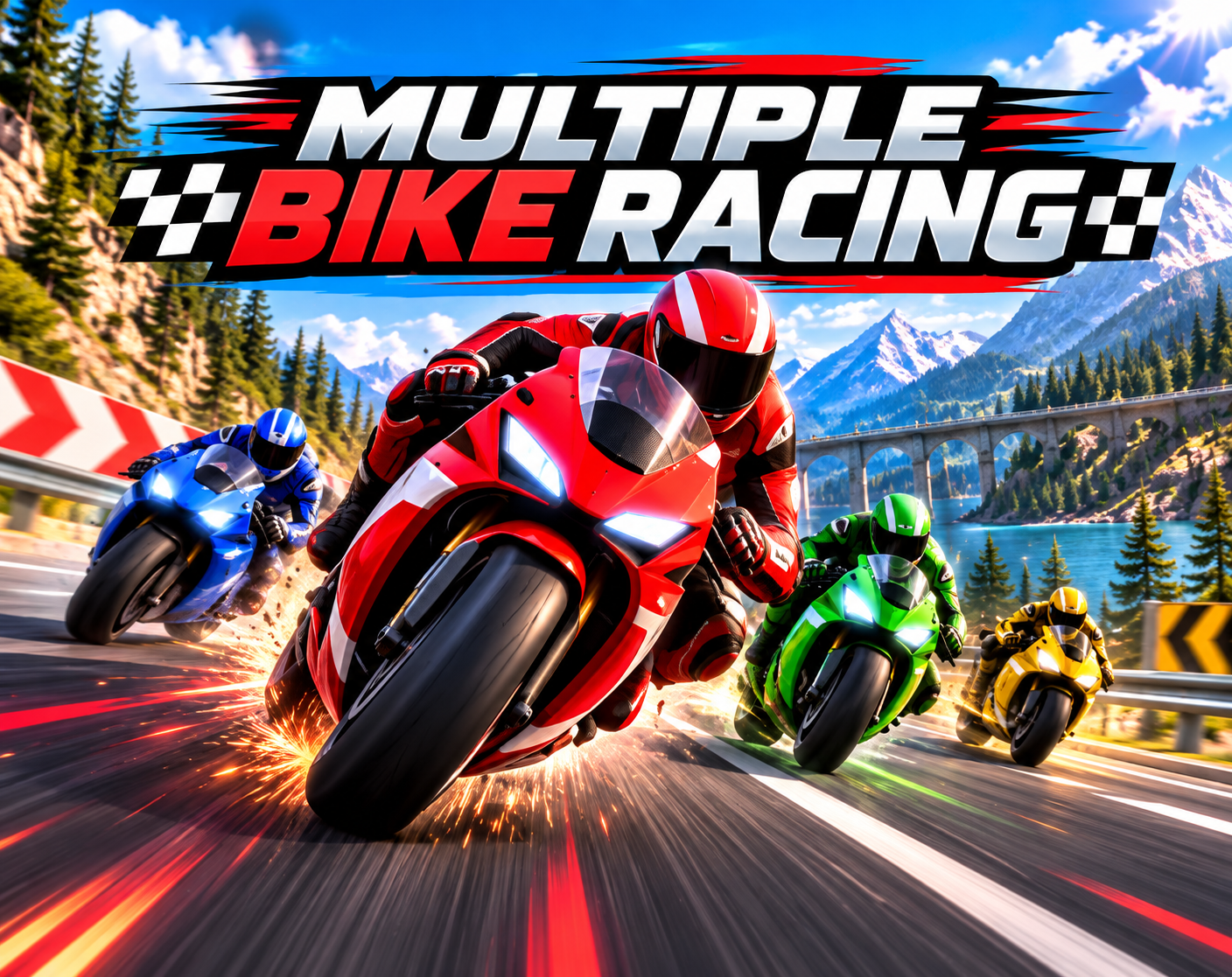 Preview of Multiple Bike-racing Singleplayer
